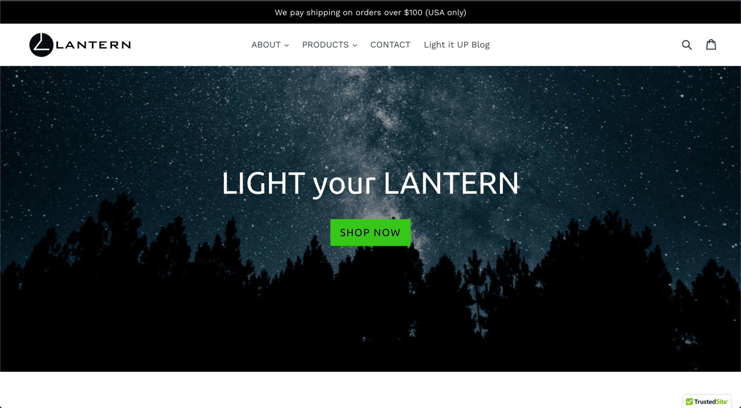 Lantern Gear revenue dashboard